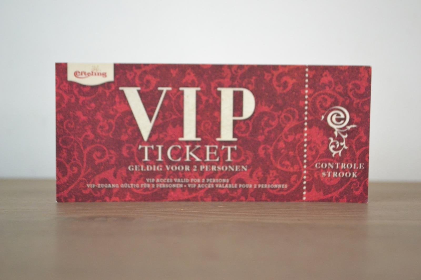 Efteling VIP ticket, Drie personen of meer, Ticket of Toegangskaart