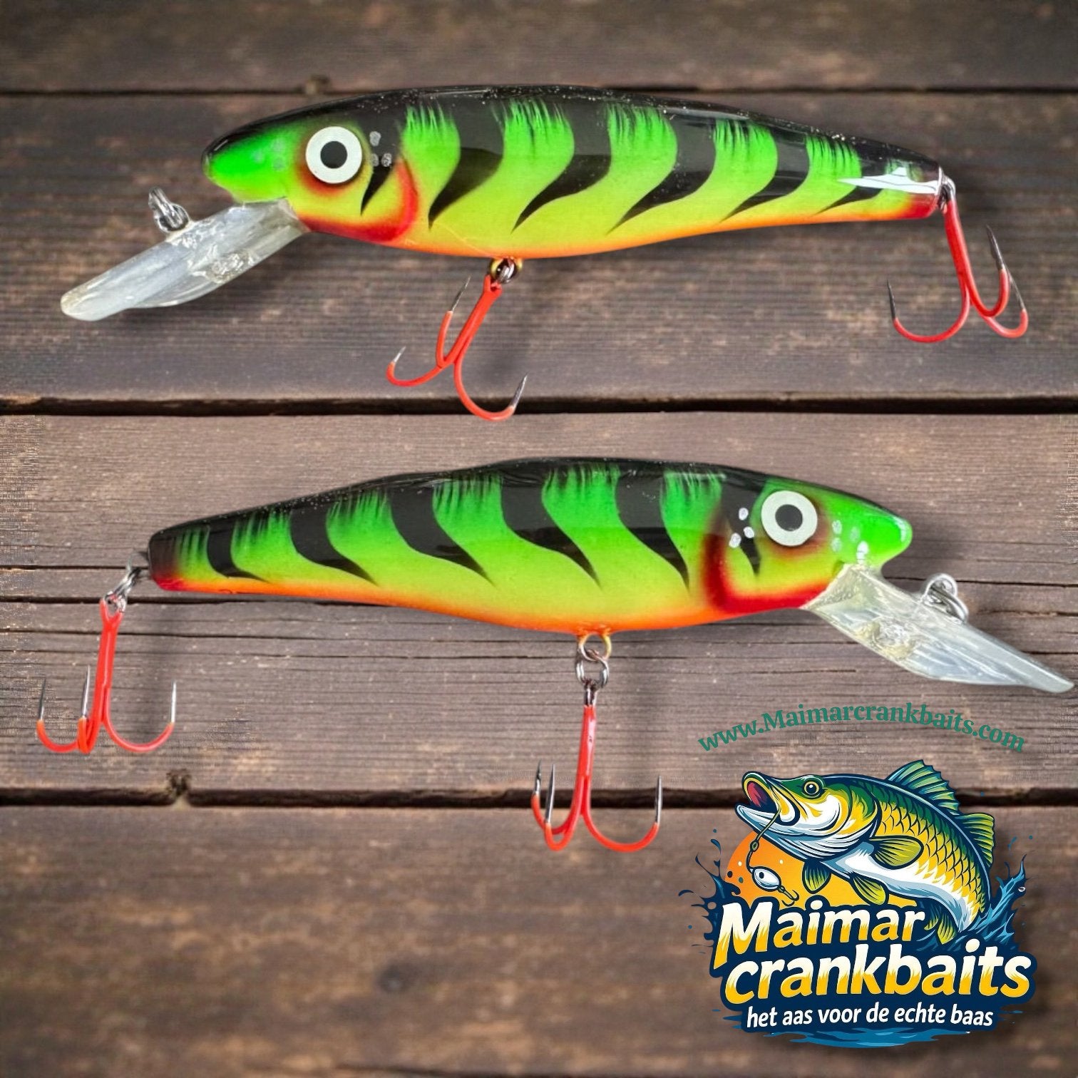 The ErnieCc 6” FireTiger custom gespoten en UV #1 afgehaakt, Haak, Purmerend, Nieuw, Ophalen of Verzenden