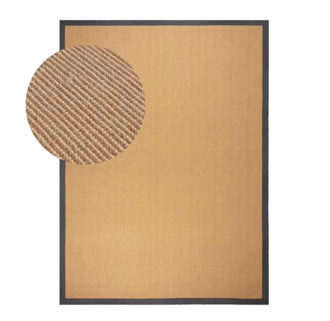 Sisal 160*230 (antraciet border) w18, Ophalen of Verzenden, Nieuw, Tapijt