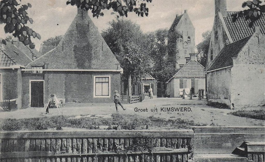 703-159-019 Groet uit Kimswerd, Verzenden, Voor 1920, Friesland