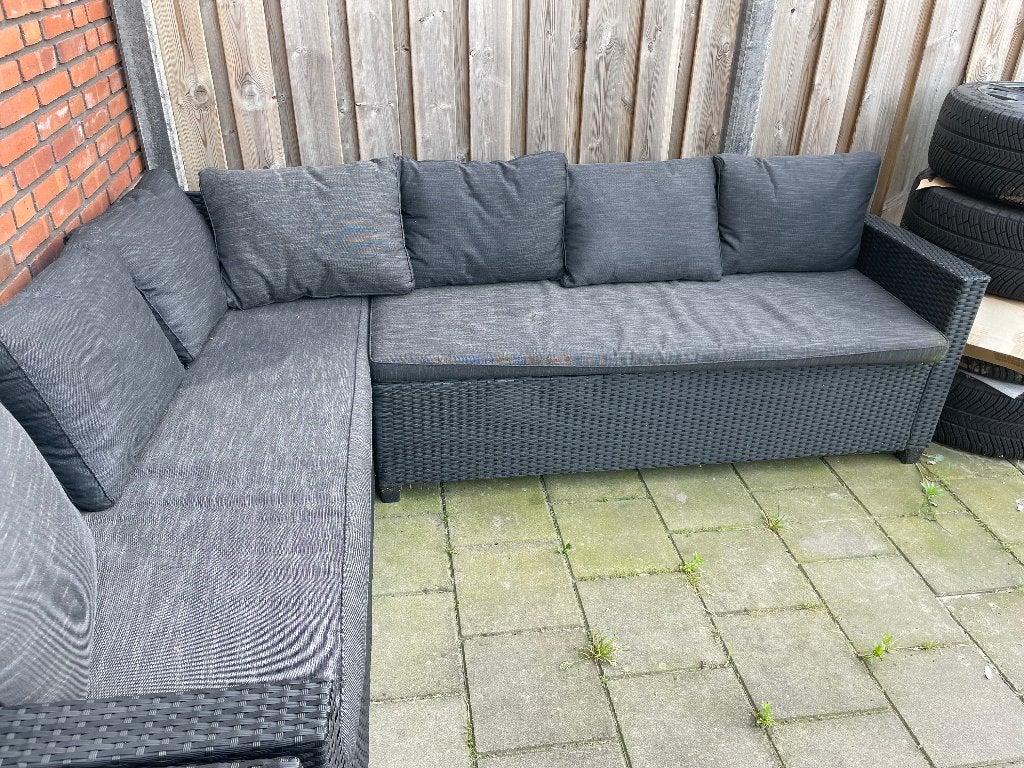 Tuinset met tuintafel, Tuin en Terras, Ophalen, Kunststof, 6 zitplaatsen, Zo goed als nieuw