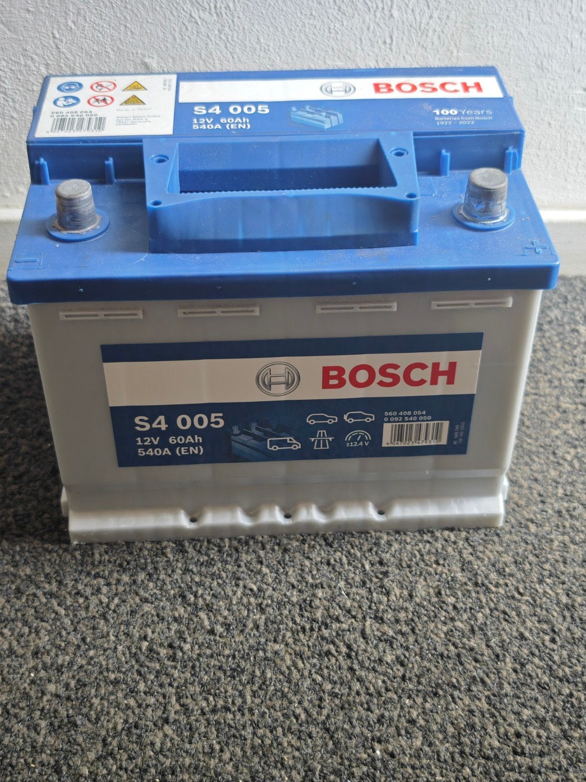 Bosch auto accu s4 005 12v 60ah 540A, Ophalen, Nieuw