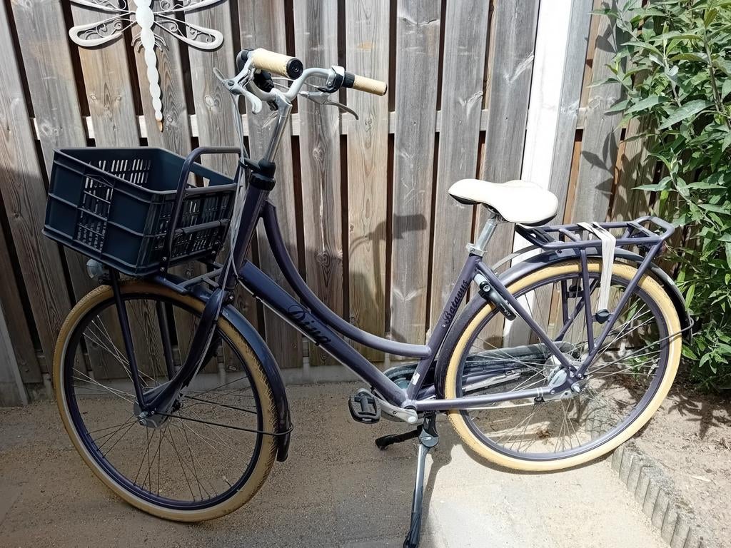 Damesfiets Batavus Diva paars/lila in prima staat, Fietsen en Brommers, Fietsen | Dames | Omafietsen, Ophalen, Zo goed als nieuw