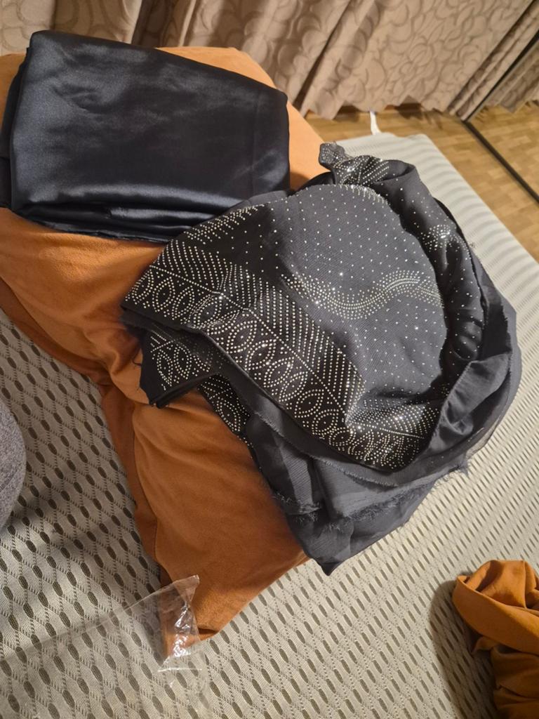 Echt Sari Stof, Ophalen, Nieuw, Maat 38/40 (M)