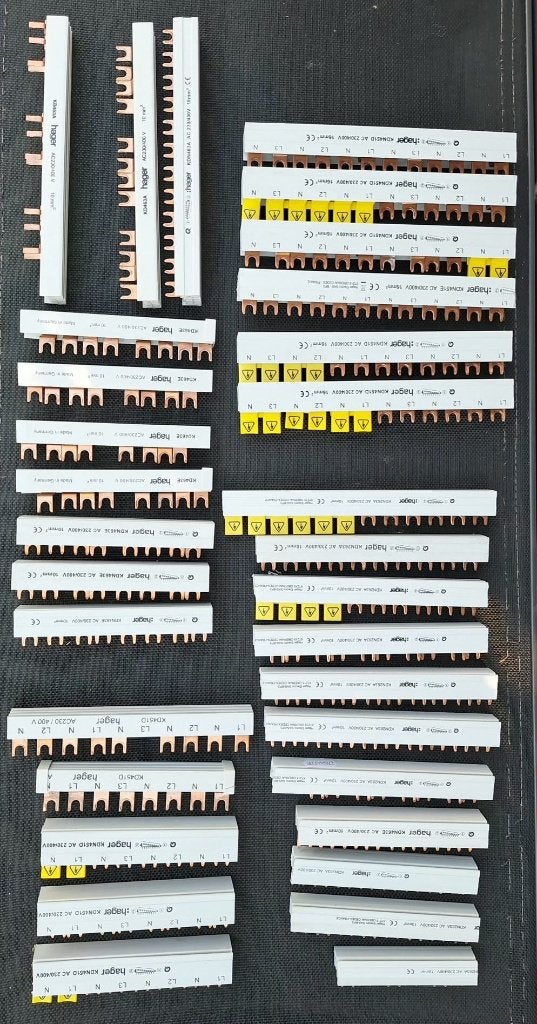 Hager Kamrail Quickbusbar groepenkast meterkast stoppenkast, Ophalen of Verzenden, Zo goed als nieuw, Hager, Overige typen