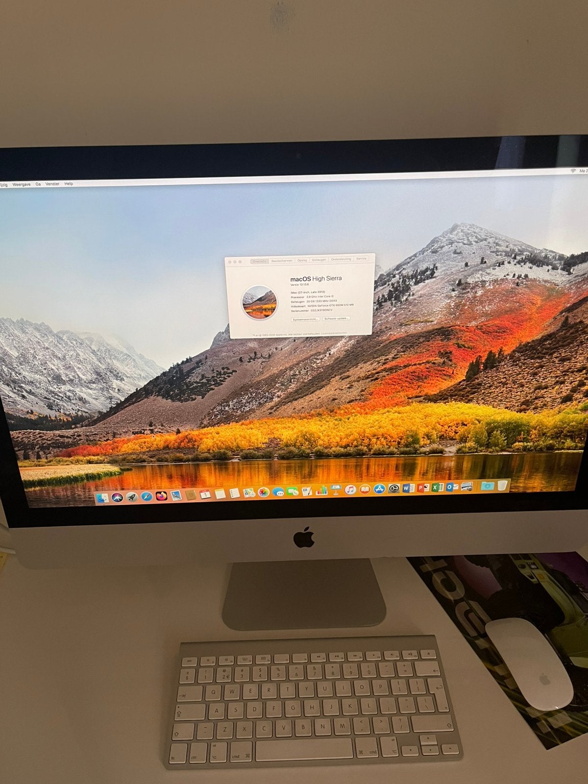 Apple imac late 2012 27 inch 20 gbram 1 tb, Computers en Software, Apple Desktops, Zo goed als nieuw, iMac, 2 tot 3 Ghz, Ophalen of Verzenden