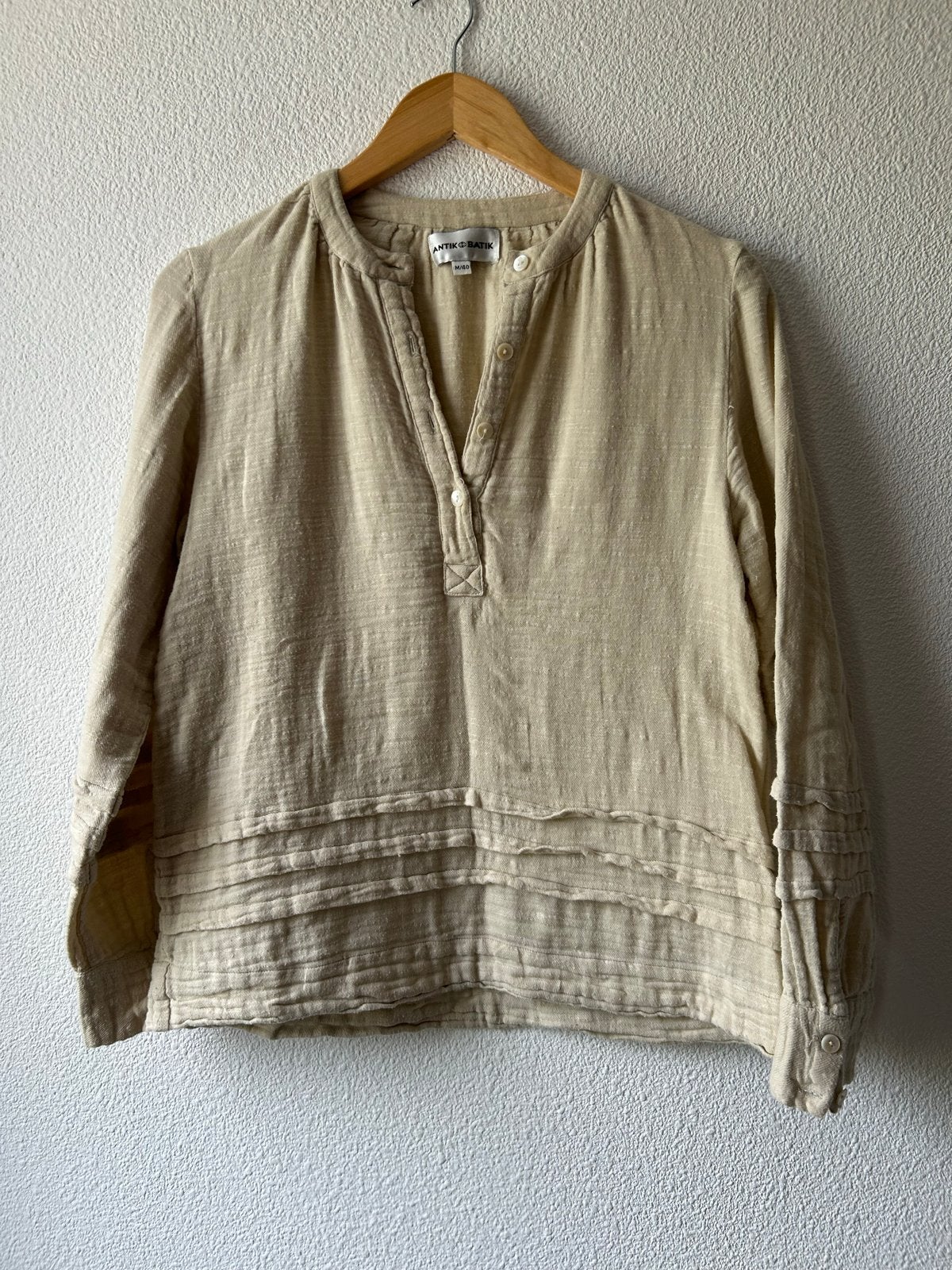 Antik Batik Blouse - Crèmekleurig, Ophalen of Verzenden, Gedragen, Beige