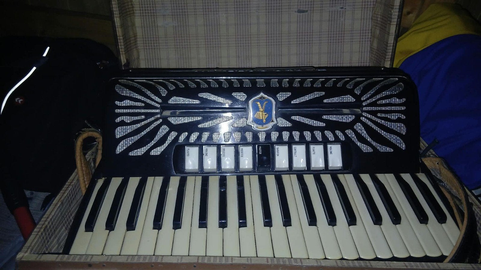 Paolo Soprani Accordeon - Zo goed als nieuw, Muziek en Instrumenten, Overige formaten, Met koffer, Zo goed als nieuw, Toetsaccordeon