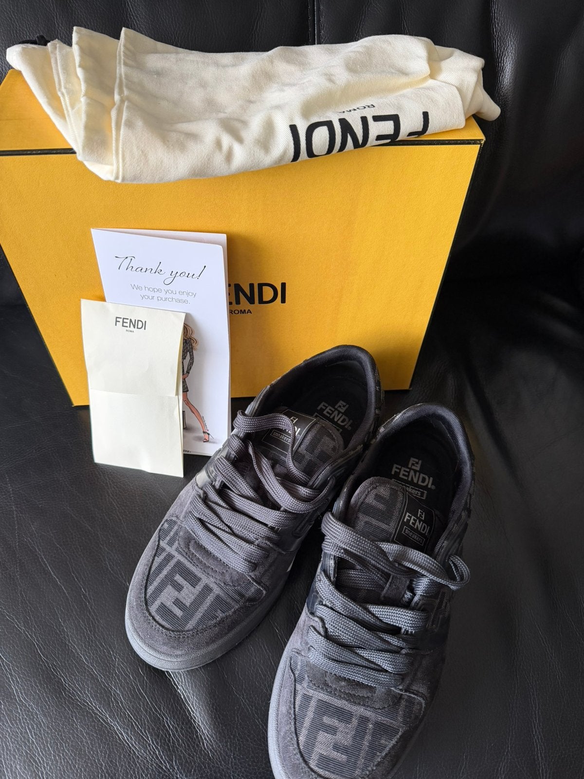 FENDI HEREN  SCHOEN 43, Kleding | Heren, Ophalen of Verzenden, Zo goed als nieuw, Zwart
