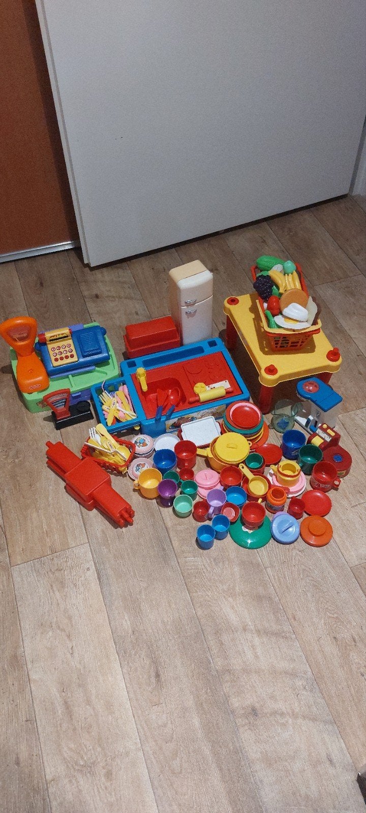 Divers kleurrijke kinder keuken/eet servies, Ophalen of Verzenden, Gebruikt, Kunststof, Speelkeuken-accessoire