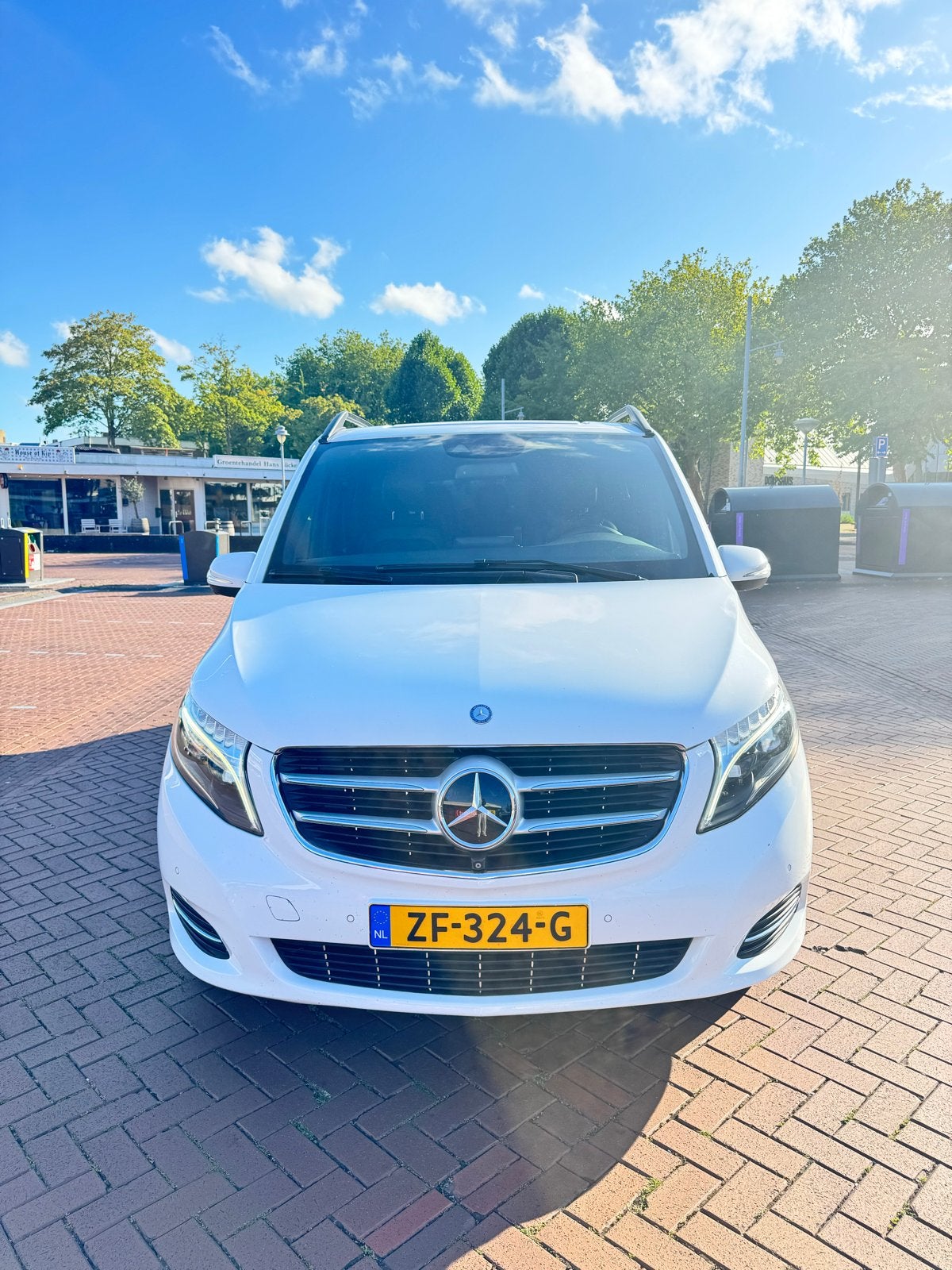 Mercedes-Benz V-Klasse 250 d 190pk Extra Lang 7G-TRONIC 2015, 2000 kg, 255 €/maand, Wit, Leder