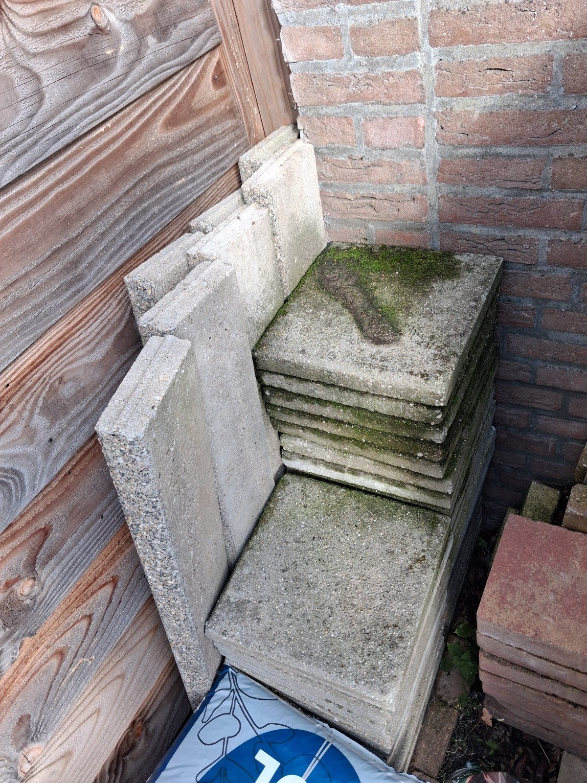 Gebruikte betonnen klinkers 30x30, Ophalen, Gebruikt, 5 tot 10 m², Beton