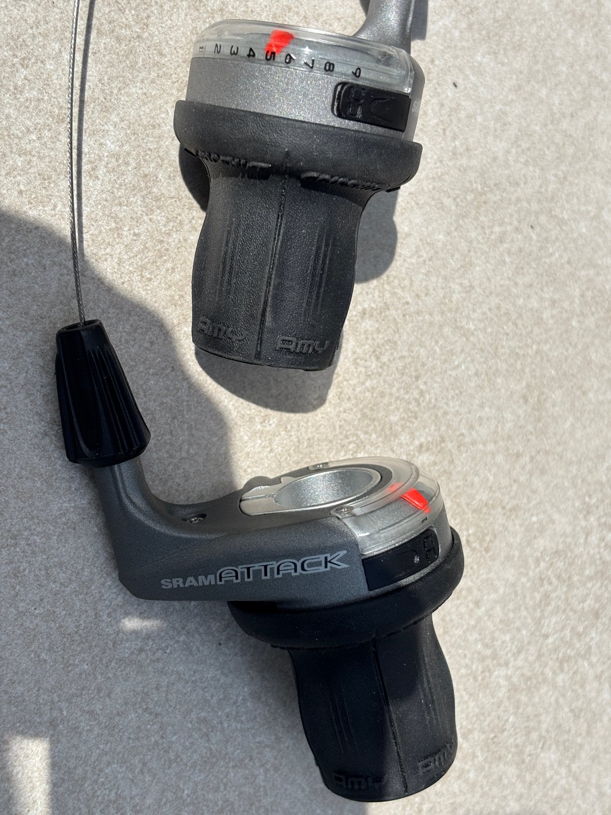SRAM Attack Gripshift Shifters 3x9 Speed - nieuw, Fietsen en Brommers, Fietsonderdelen, Gebruikt, Verzenden, Kunststof, Derailleur of Ketting