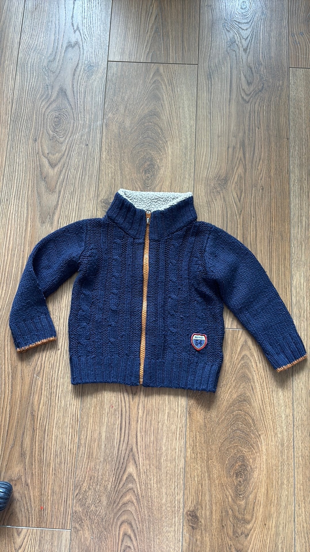 Gebreide vest noppies, Ophalen of Verzenden, Gebruikt, Jongetje of Meisje, Truitje of Vestje