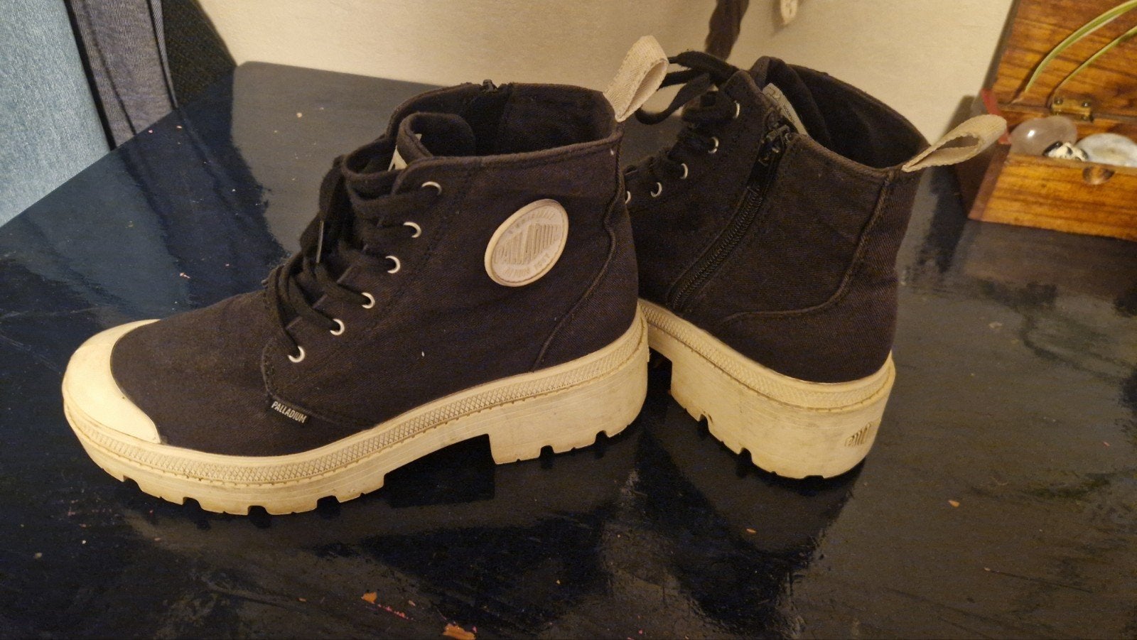 Palladium Pampa Hi Future sneakers - Zwart - Maat 41, Zwart, Palladium, Ophalen of Verzenden, Sneakers of Gympen