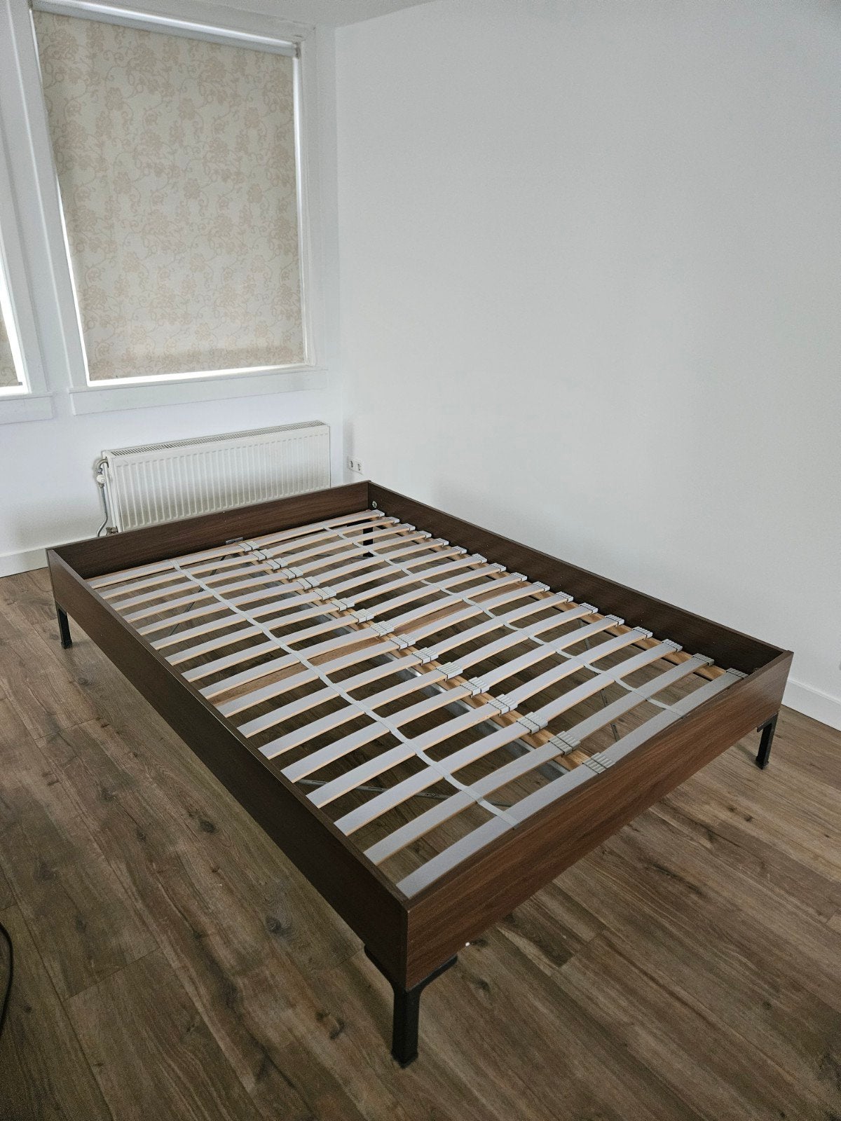 IKEA tweepersoonsbed 140x200 met lattenbodem, Huis en Inrichting, Slaapkamer | Bedden, Ophalen, Gebruikt, Wit, Tweepersoons