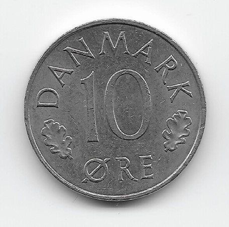 Denemarken 10 øre 1980 KM# 860.2, Verzenden, Overige landen, Losse munt