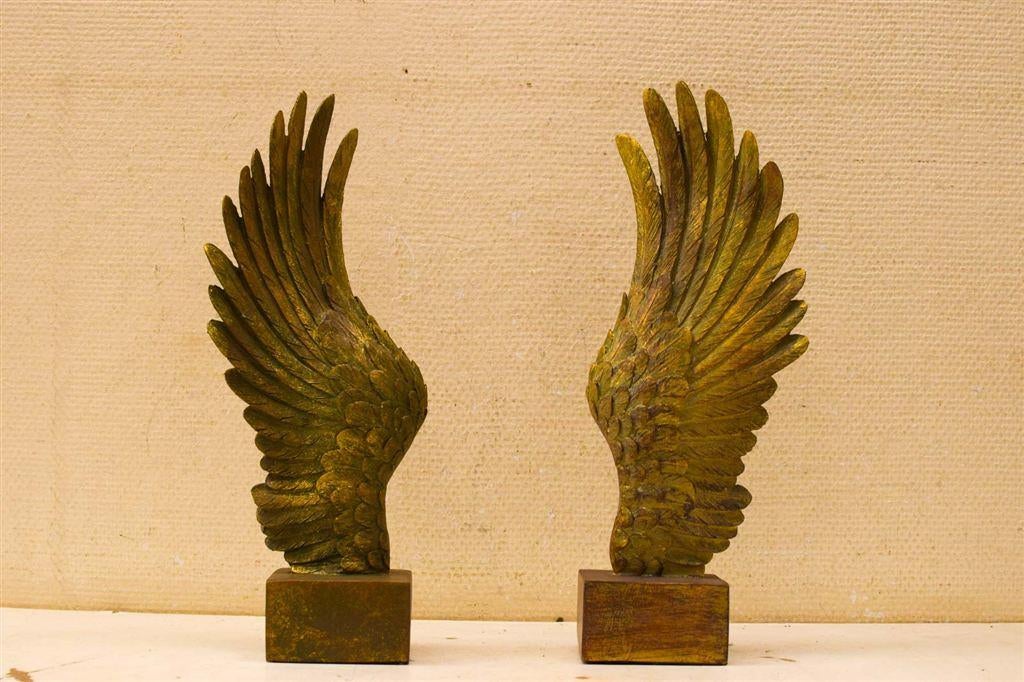 2 stuks beelden van een vleugel 51226