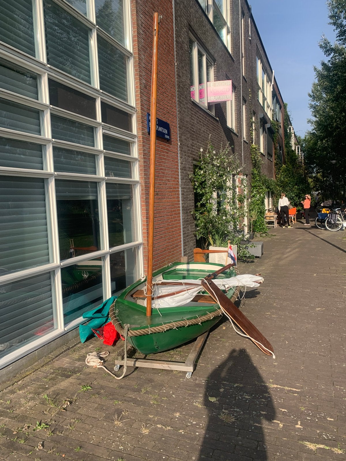 Zeilbootje jol- Compleet met zeil en roeispanen, Ophalen of Verzenden, Gebruikt