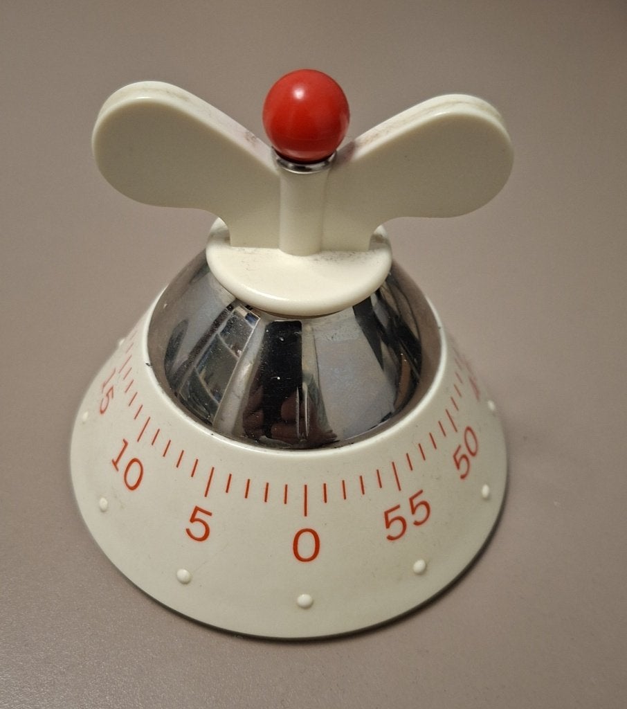 Alessi Kookwekker Wit, Kunststof, Ophalen of Verzenden, Alessi, Wit