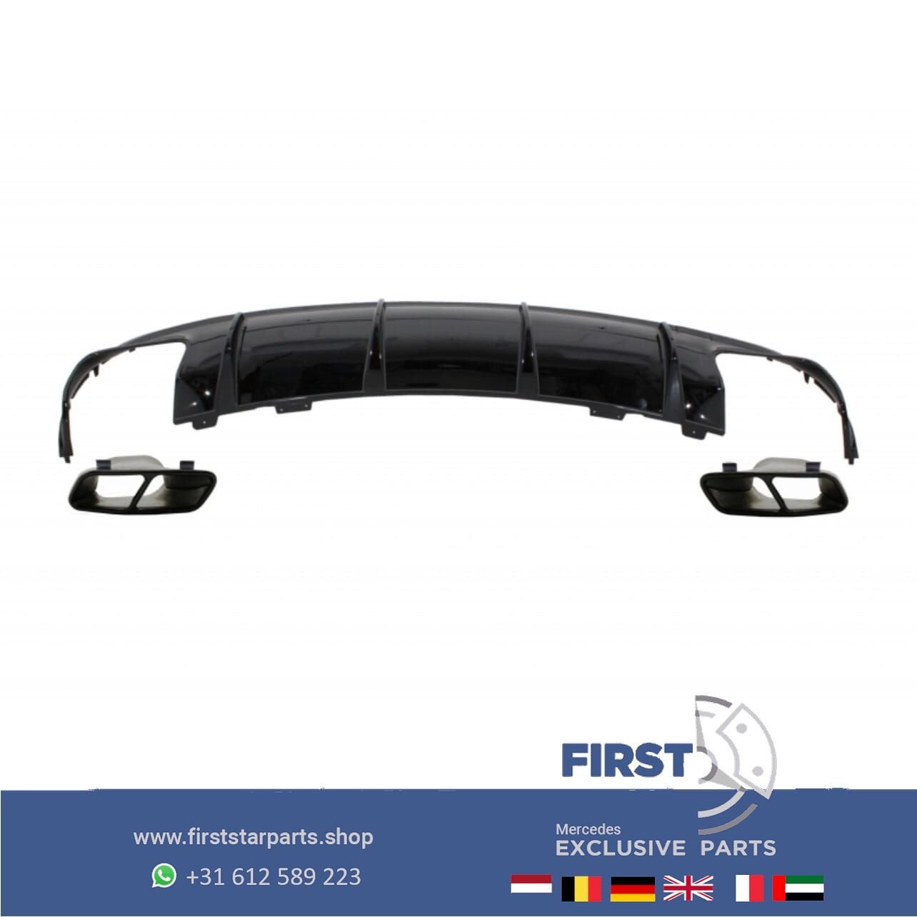 C117 X117 W117 FACELIFT CLA45 AMG DIFFUSER + UITLAAT SIERSTU, Gebruikt, -, Ophalen of Verzenden, -