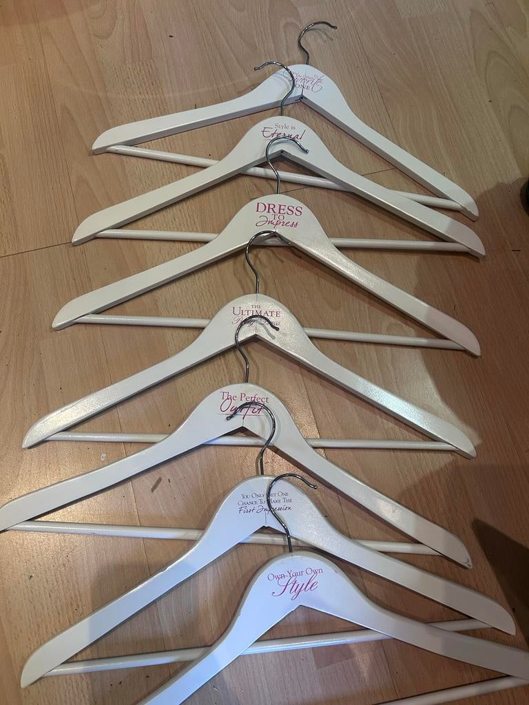 Kledinghangers Riviera Maison - Set van 6, Ophalen, Gebruikt, Hout, Volwassenen