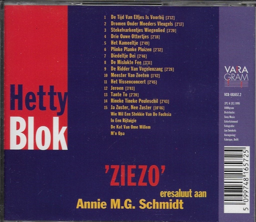 Foto 2 van Hetty Blok Ziezo- eresaluut aan Annie MG Schmidt Supernette