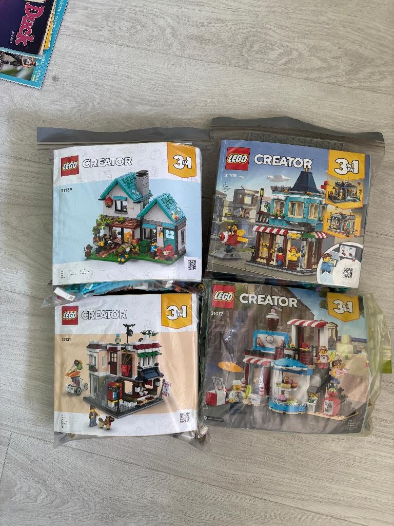Lego Creator 3in1 (4 sets), Lego, Ophalen of Verzenden, Zo goed als nieuw, Creator