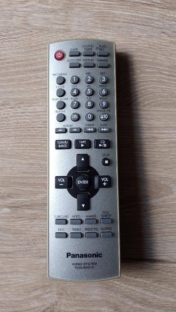 Panasonic audio system n2qajb000131 afstandsbediening, Ophalen of Verzenden, Gebruikt, Origineel