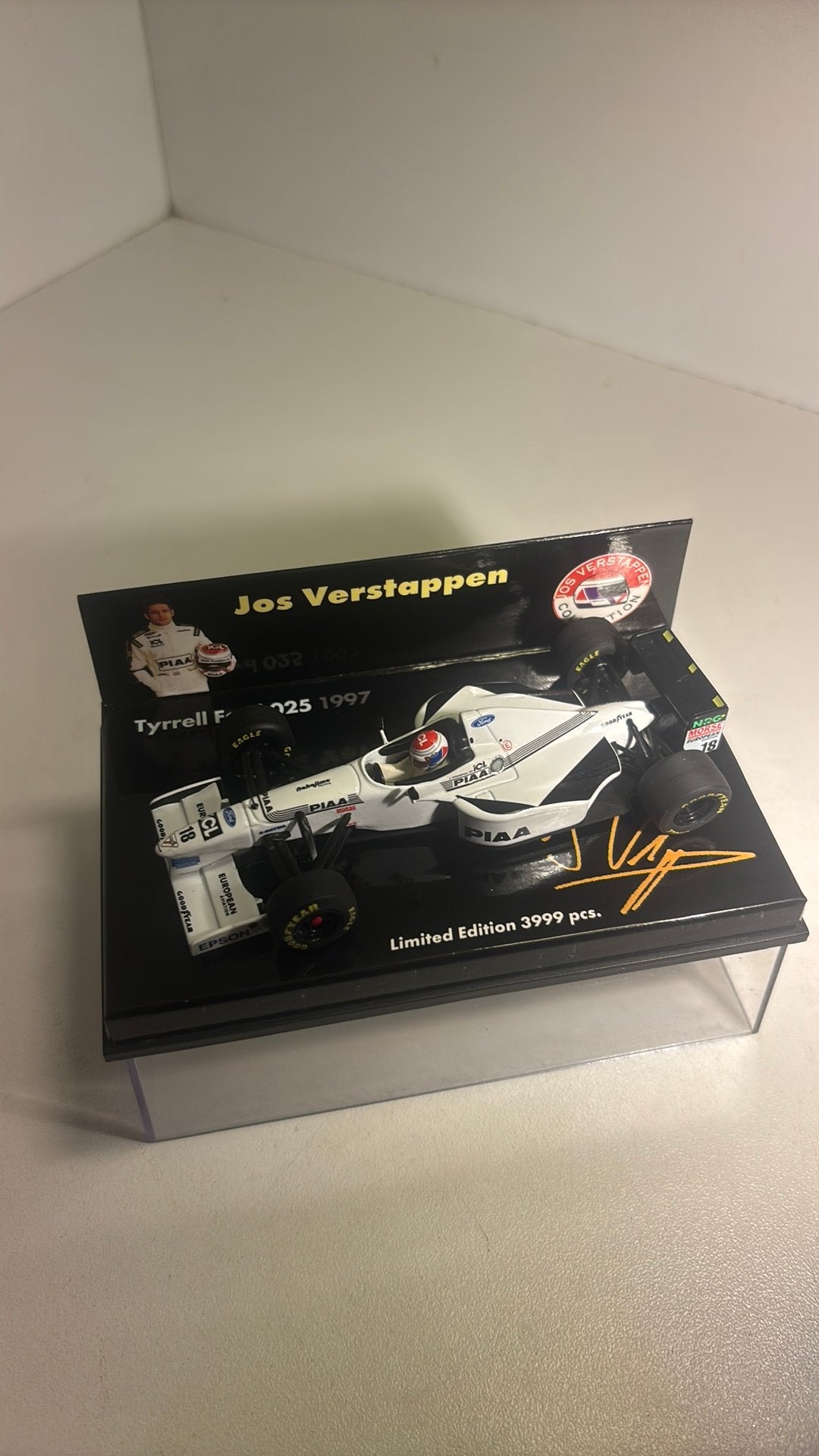 F1 tyrrell ford 025 j.Verstappen minichamps 1.43, Auto, Ophalen of Verzenden, MiniChamps, A