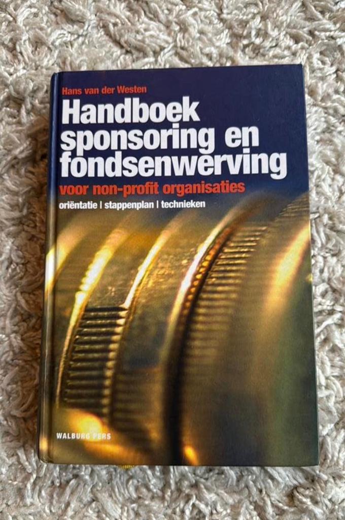 Hans van der Westen - Handboek sponsoring en fondsenwerving, Ophalen of Verzenden, Zo goed als nieuw, Overige onderwerpen