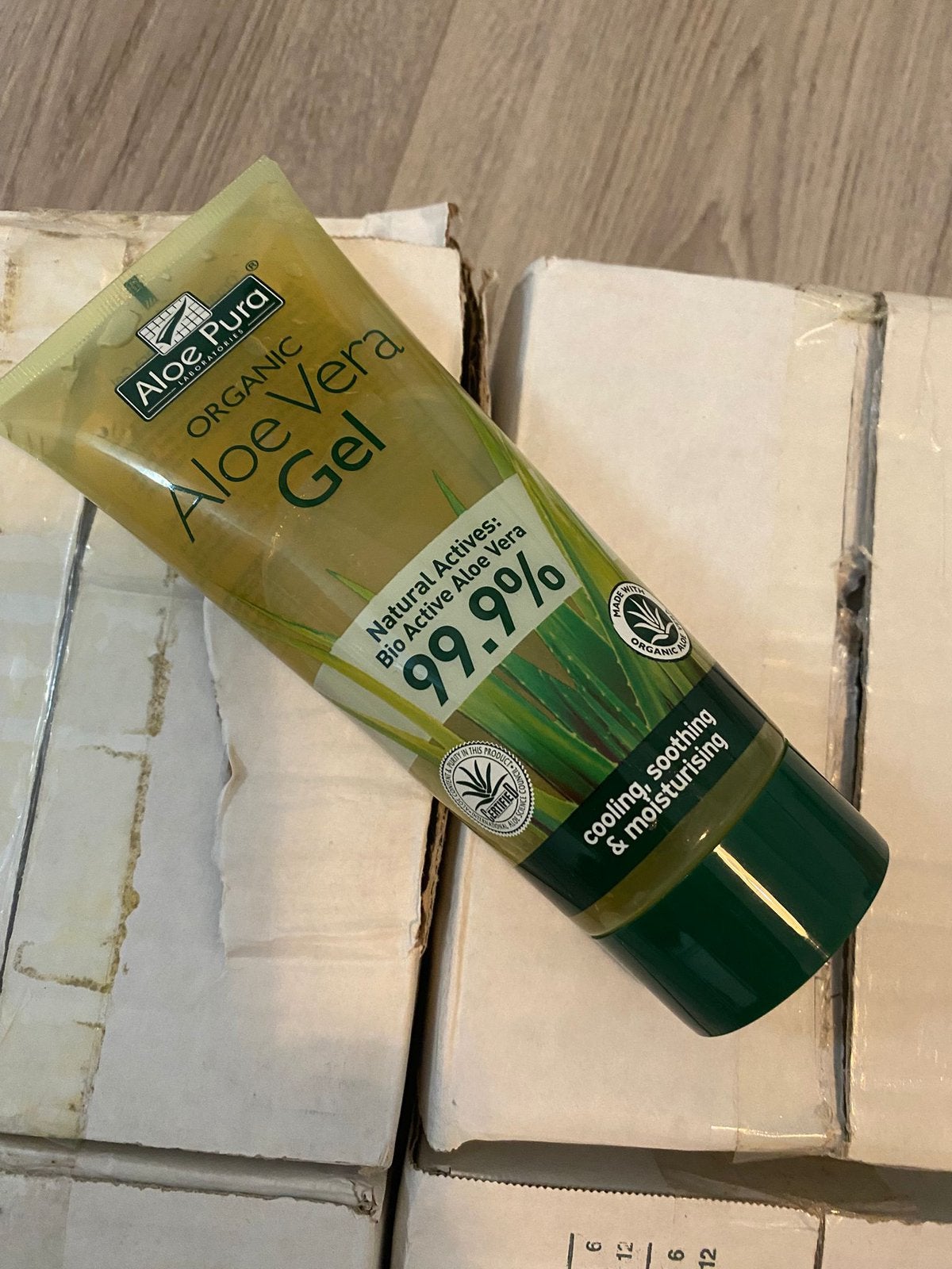 Aloe Pura Organic Aloe Vera Gel 200ml - Nieuw, Sieraden, Tassen en Uiterlijk, Verzenden, Nieuw, Bodylotion, Crème of Olie