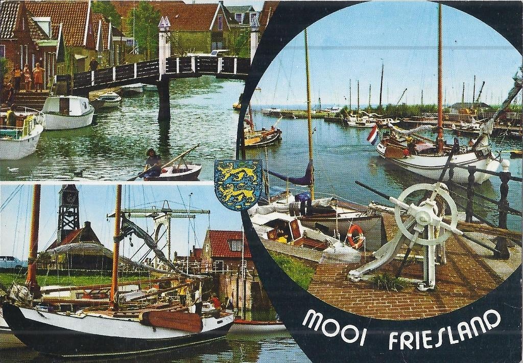 Kr198 Ongelopen ansichtkaart mooi friesland, Verzamelen, Ansichtkaarten | Nederland, Ophalen of Verzenden, 1980 tot heden, Gelopen
