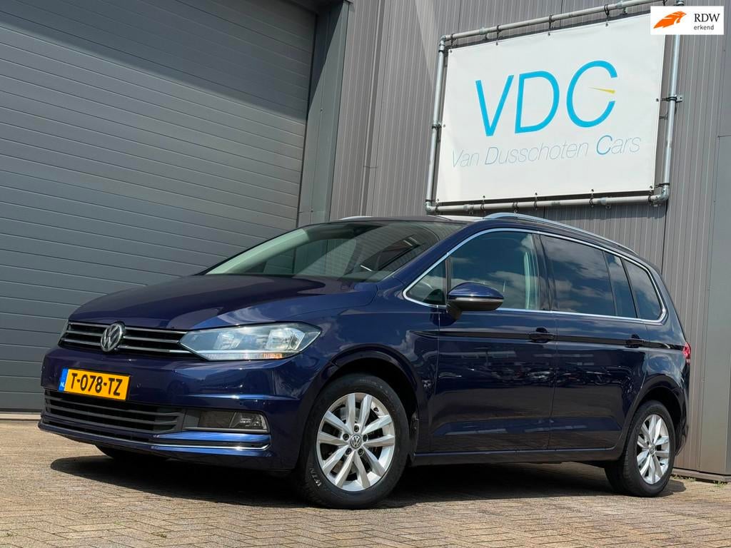 Volkswagen Touran 1.6 TDI SCR Highline | 7-Persoons | Trekha, Voorwielaandrijving, Gebruikt, 4 cilinders, Blauw