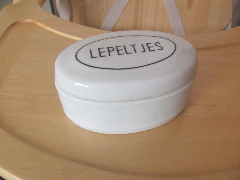 lepeldoosje aardewerk curiosa kleine lepeltjes, Ophalen of Verzenden
