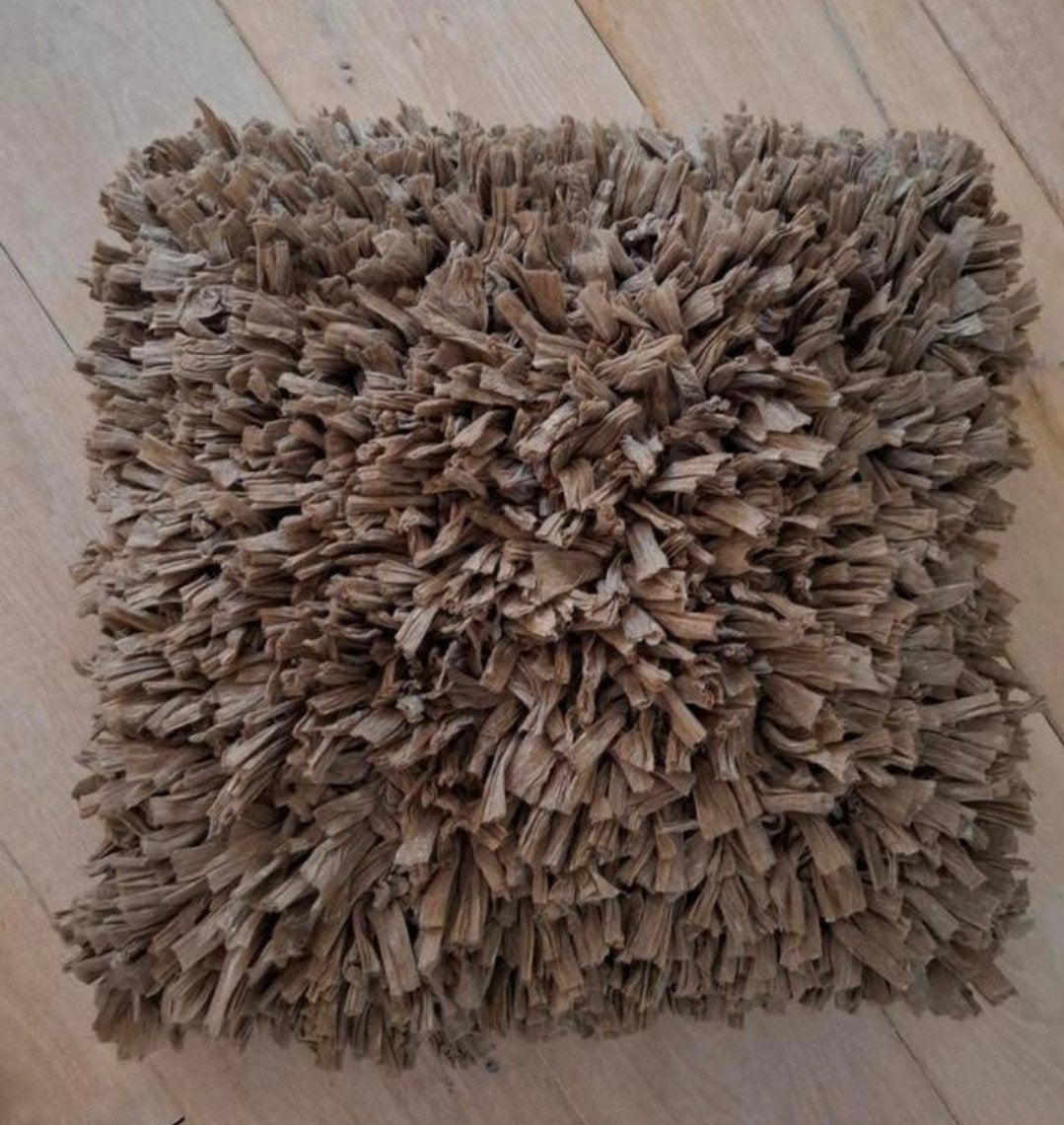 Romano Dutch Design lintjes sier kussen taupe, Ophalen of Verzenden, Zo goed als nieuw, Bruin, Vierkant
