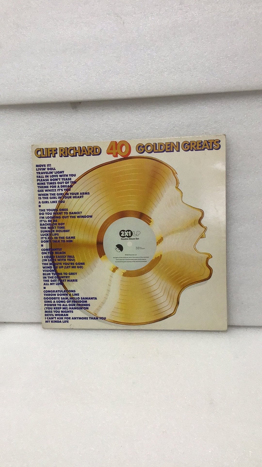 Cliff Richard - 40 Golden Greats Vinyl LP, Dubbel-LP, Ophalen of Verzenden, Gebruikt, 12 inch