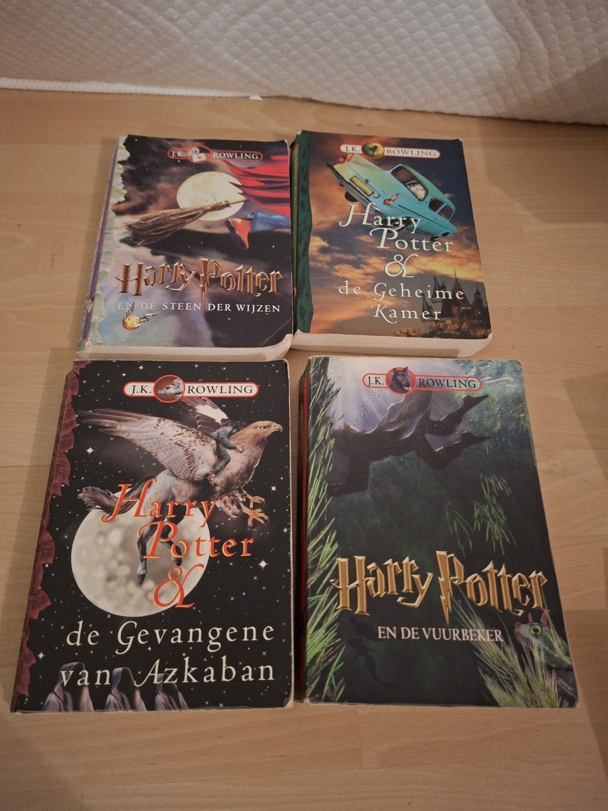 Harry Potter boeken deel 1 - 4, Boeken, Ophalen of Verzenden, Gelezen