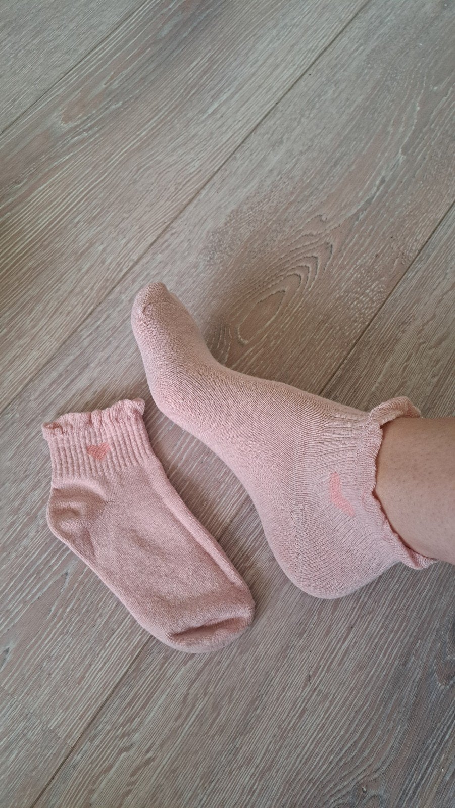 Halve sokjes met Hartjes, Verzenden, Zo goed als nieuw, Overige kleuren, Sokken en Kniesokken
