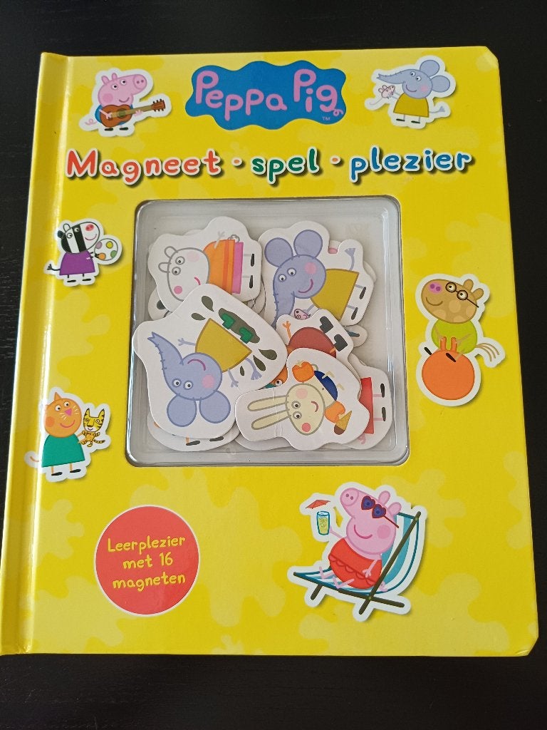 Peppa Pig Magneet Spel/Boek - Leerplezier met 16 Magneten, Ophalen of Verzenden, Gebruikt, Puzzelen