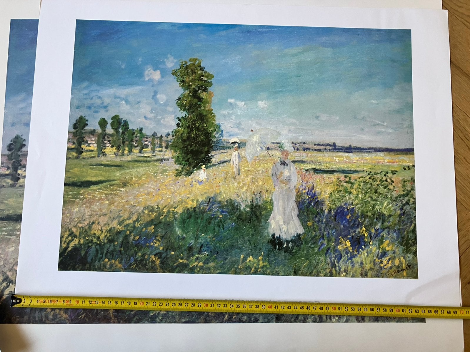 Claude Monet La Promenade The outing la passeggiata 70 x 50, Ophalen of Verzenden