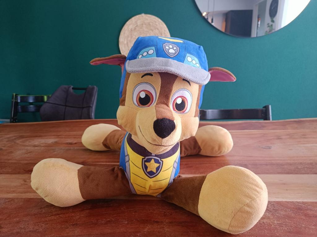 Paw Patrol Chase knuffel - Groot formaat 50 cm, Overige merken, Zo goed als nieuw, Middelgroot (20 tot 80 cm), Paw Patrol