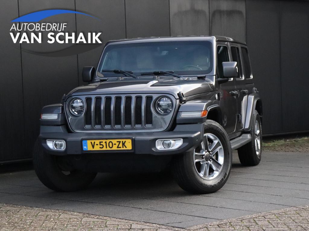 Jeep Wrangler 2.2D Sahara | GRIJS KENTEKEN | LEDER | CAMERA, Auto's, Jeep, Gebruikt, 4 cilinders, Bedrijf, Diesel