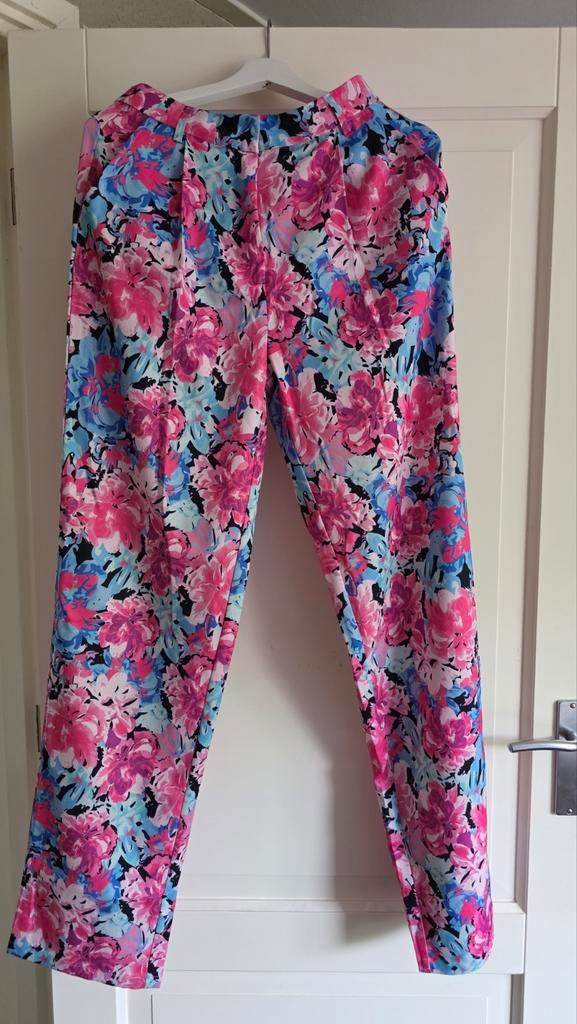Loavies Bloemenprint Broek Maat S, Ophalen of Verzenden, Roze, Maat 36 (S), Lang