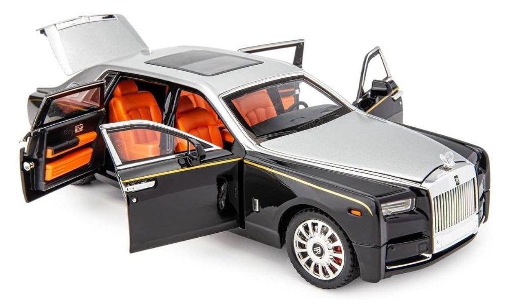 schaal 1-18 2017 Rolls-Royce Phantom VIII EWB zwart-zilver, Ophalen of Verzenden, Nieuw, Auto, Overige merken