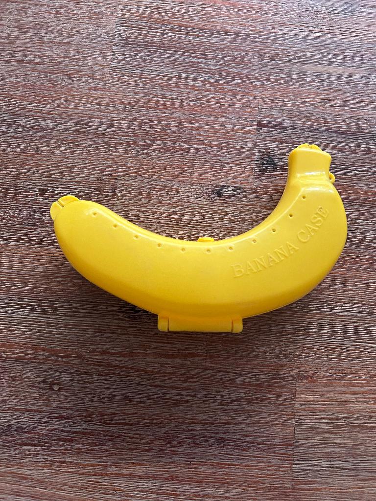 Banaan beschermdoosje, Flessenkoeler, Ophalen of Verzenden, Zo goed als nieuw, Geel
