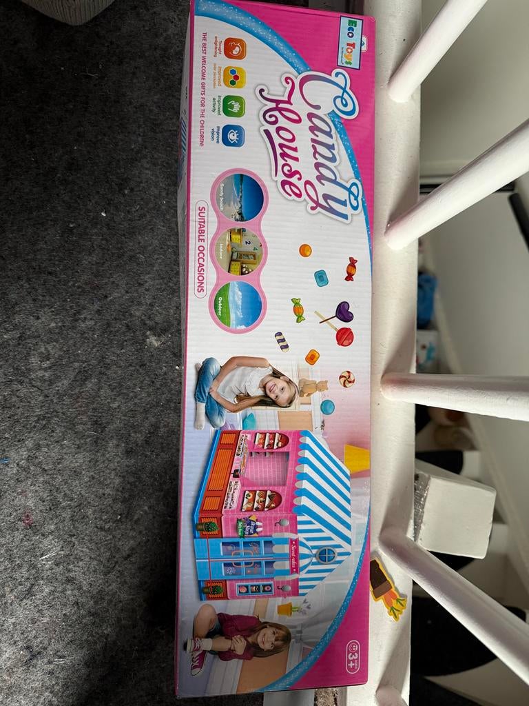 Eco Toys Candy House Speelhuisje, Ophalen, Nieuw, Kunststof