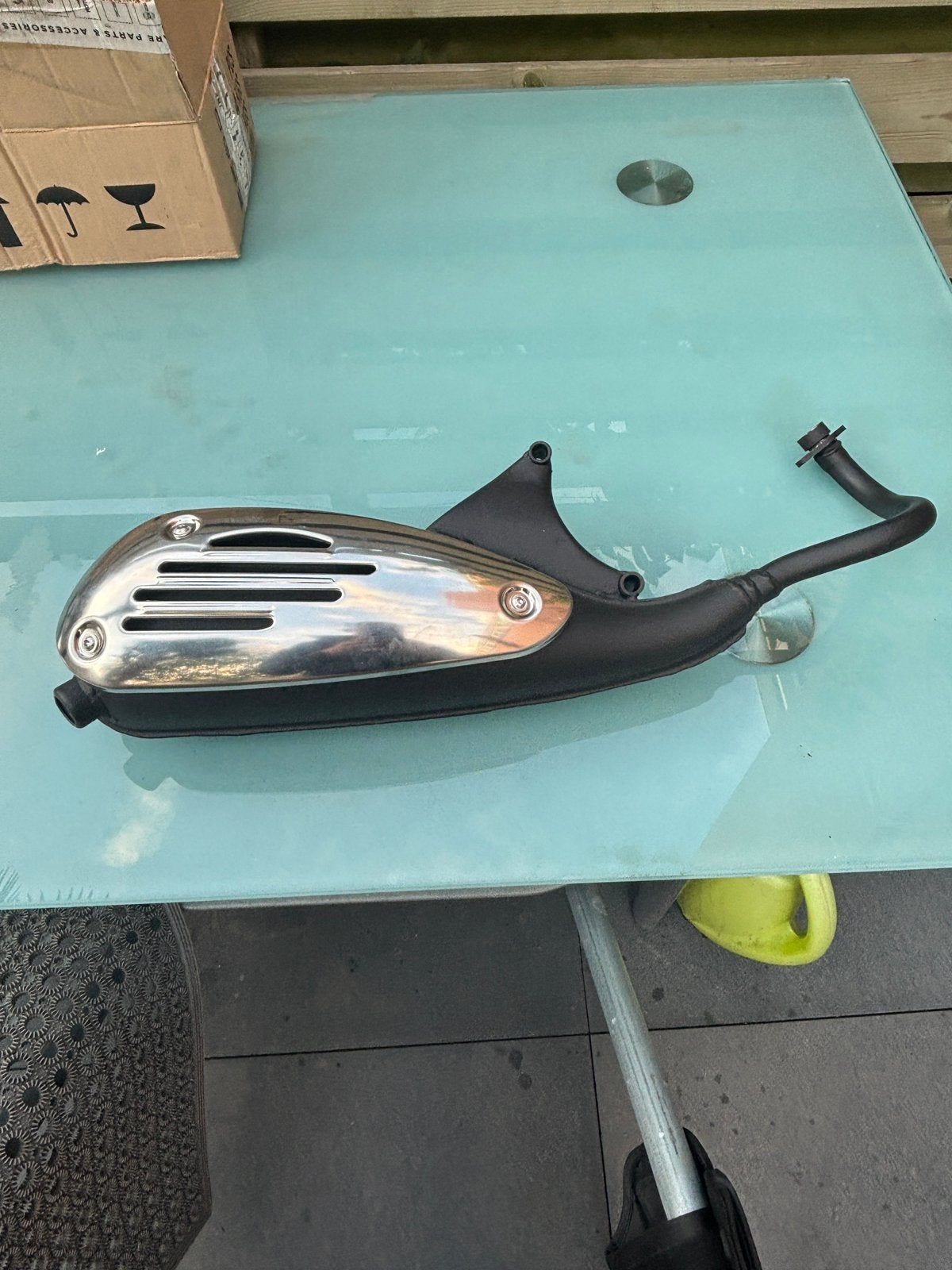 Vespa/Piaggio uitlaat 4T 4V 50CC Origineel nieuw, Ophalen of Verzenden, Nieuw, Uitlaat, Vespa