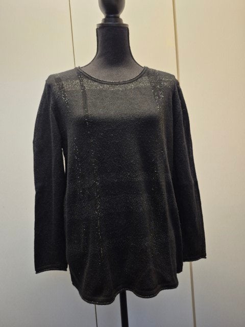 Trui zwart met zilverdraad maat 46, Rabe, Zwart, Maat 46/48 (XL) of groter, Ophalen of Verzenden