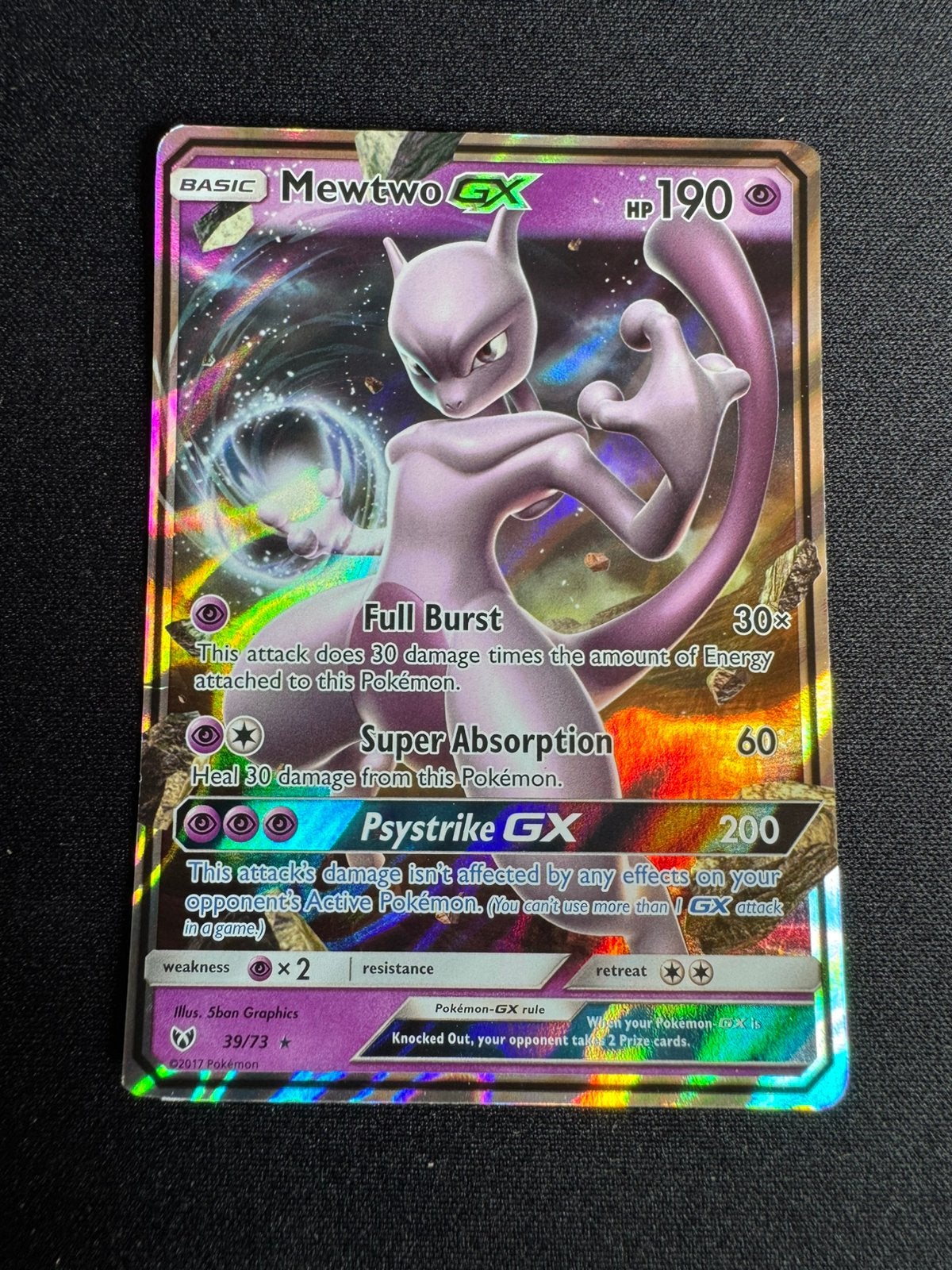 Mewtwo GX (SLG 39), Hobby en Vrije tijd, Verzamelkaartspellen | Pokémon, Ophalen of Verzenden, Zo goed als nieuw